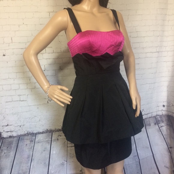 Pink and black Cocktail Formal Dress - Picture 2 of 8